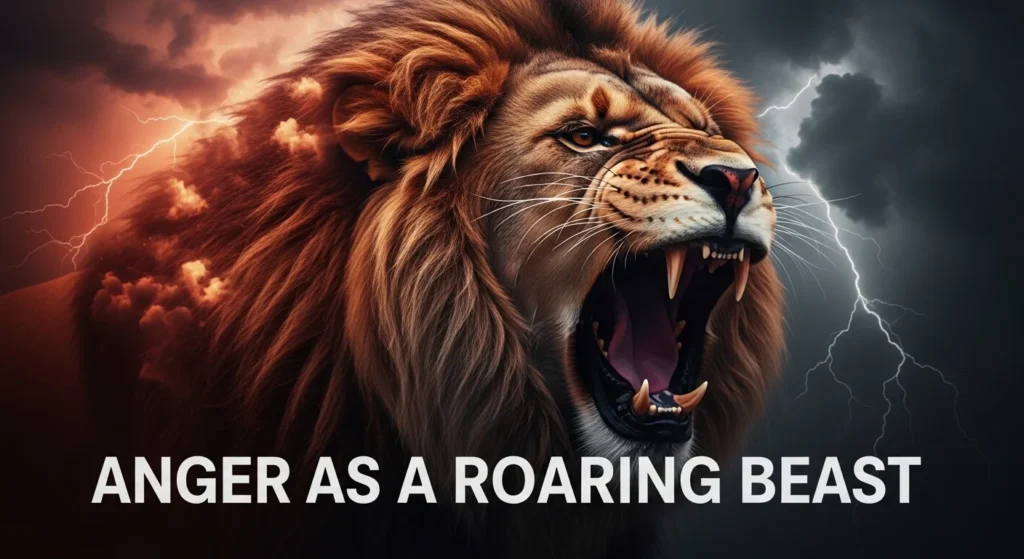 Anger as a Roaring Beast