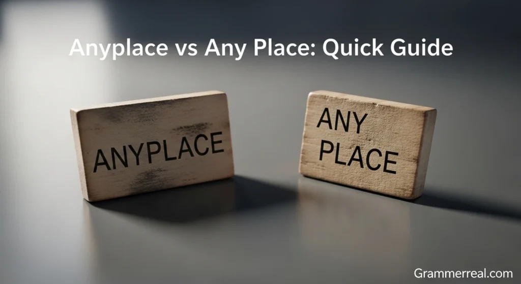 Anyplace vs Any Place: Quick Guide