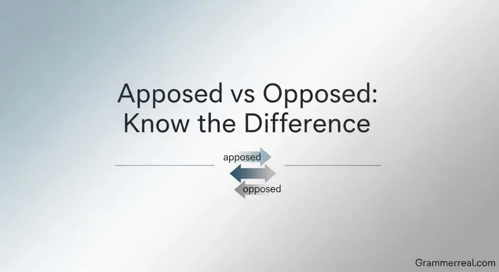 Apposed vs Opposed: Know the Difference