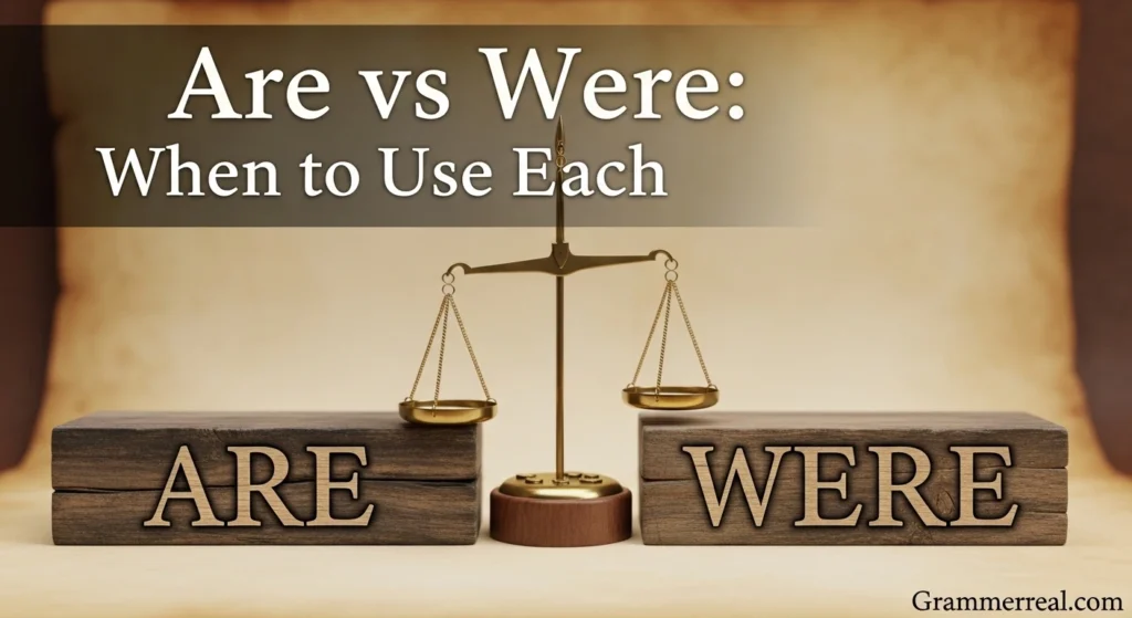 Are vs Were: When to Use Each