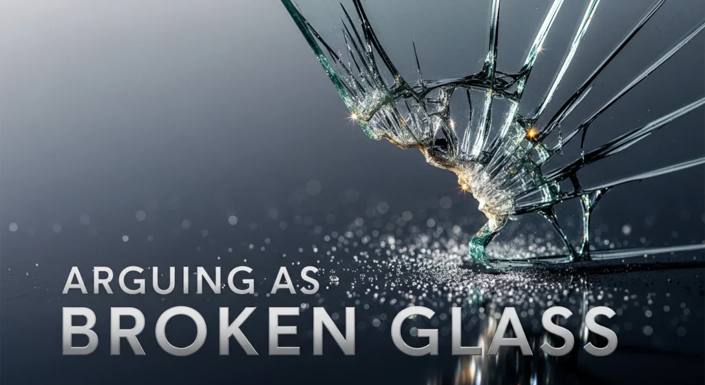 Arguing as Broken Glass