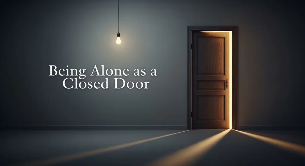 Being Alone as a Closed Door