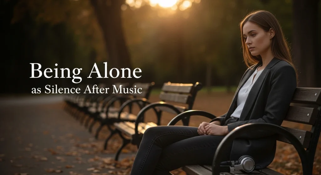 Being Alone as Silence After Music