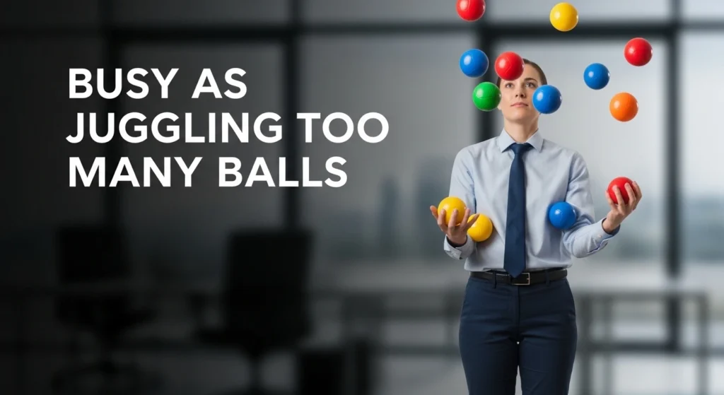 Busy as Juggling Too Many Balls