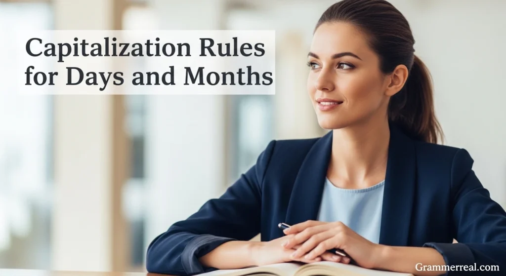 Capitalization Rules for Days and Months