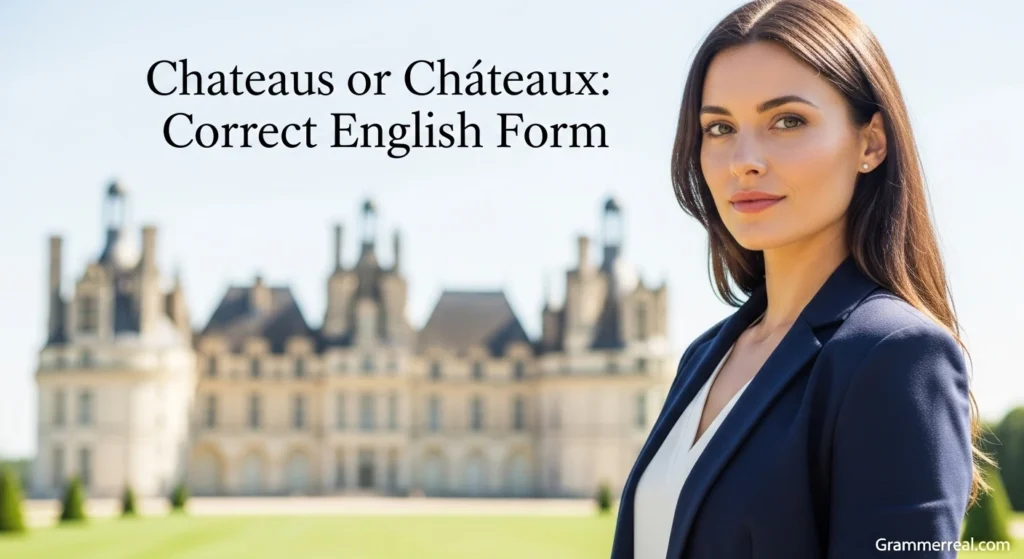 Chateaus or Chateaux: Correct English Form