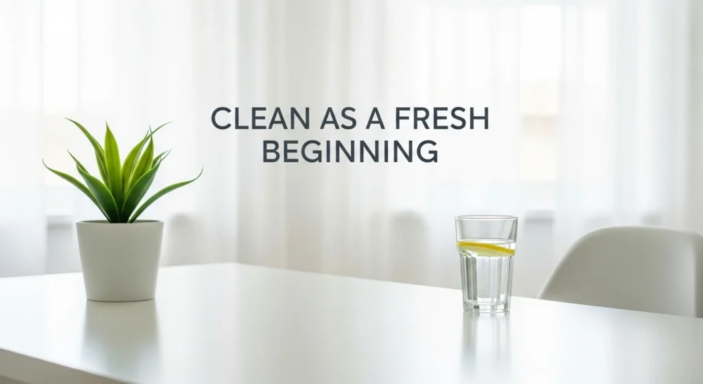 Clean as a Fresh Beginning