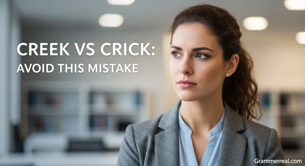 Creek vs Crick: Avoid This Mistake