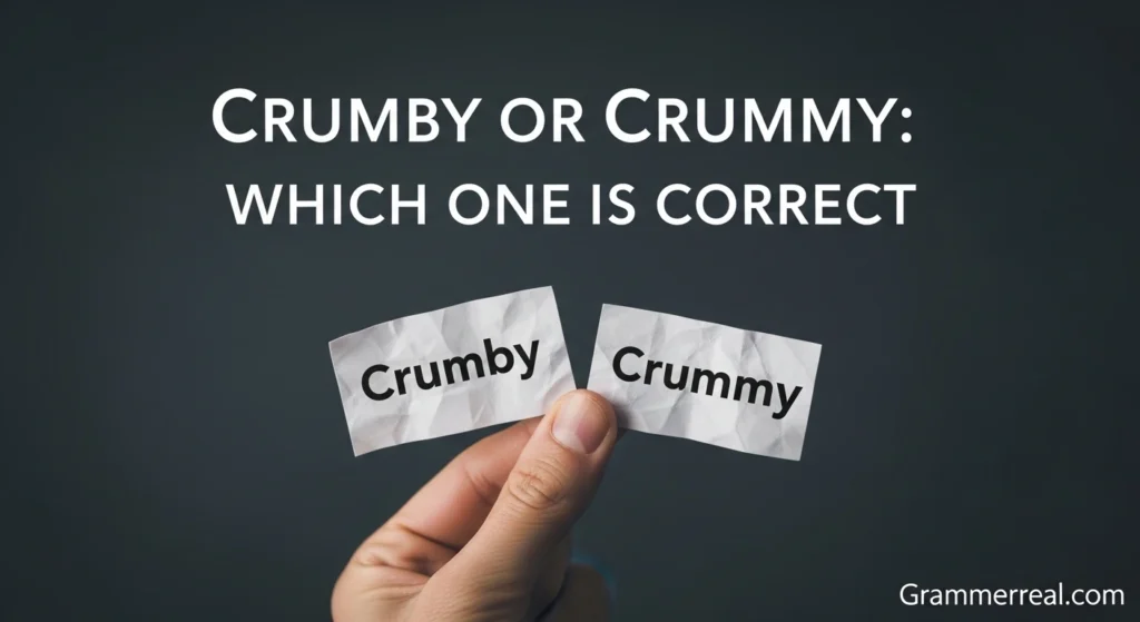 Crumby or Crummy: Which One Is Correct