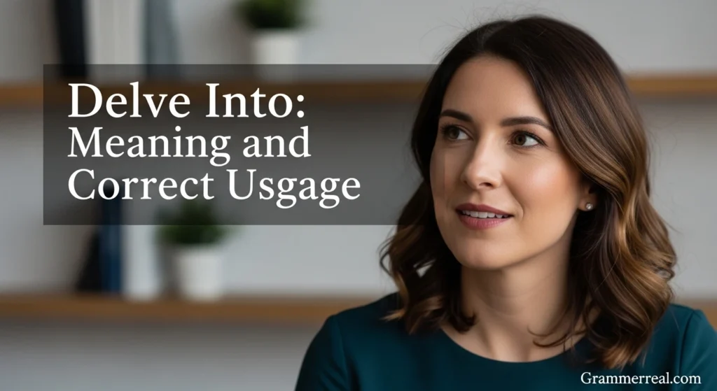 Delve Into: Meaning and Correct Usage