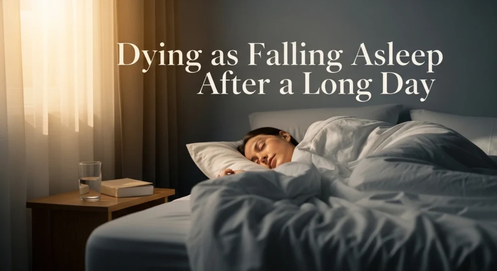 Dying as Falling Asleep After a Long Day