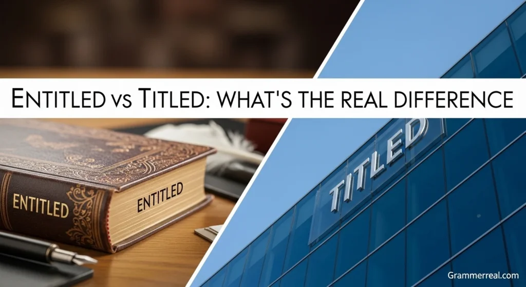 Entitled vs Titled: What’s the Real Difference