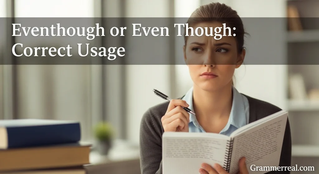 Eventhough or Even Though: Correct Usage