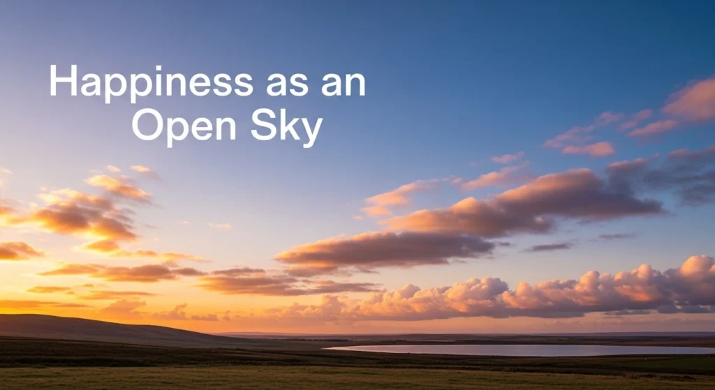 Happiness as an Open Sky
