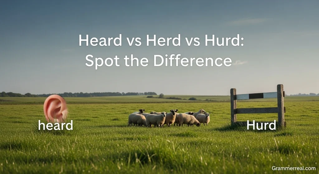 Heard vs Herd vs Hurd: Spot the Difference