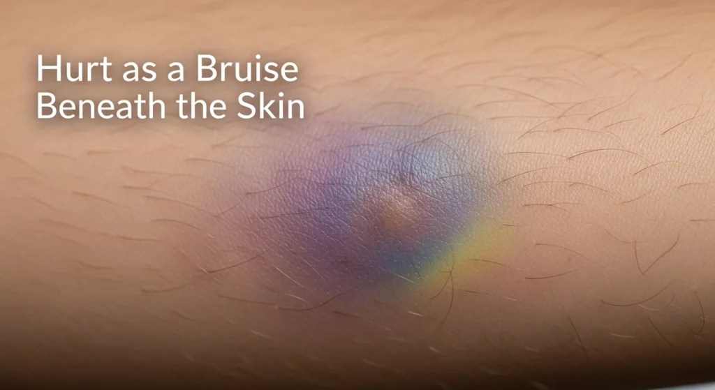 Hurt as a Bruise Beneath the Skin