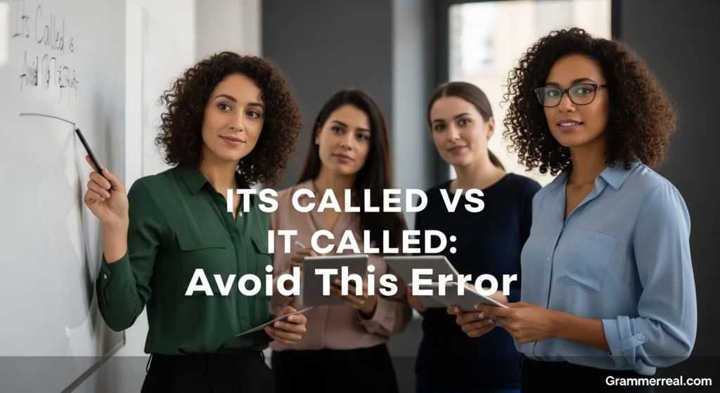Its Called vs It Called: Avoid This Error