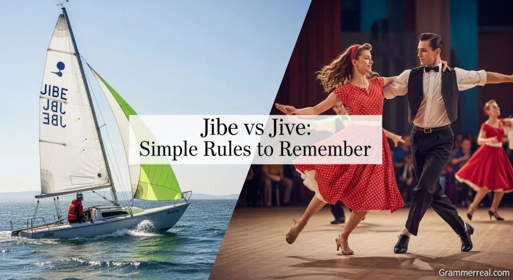 Jibe vs Jive: Simple Rules to Remember