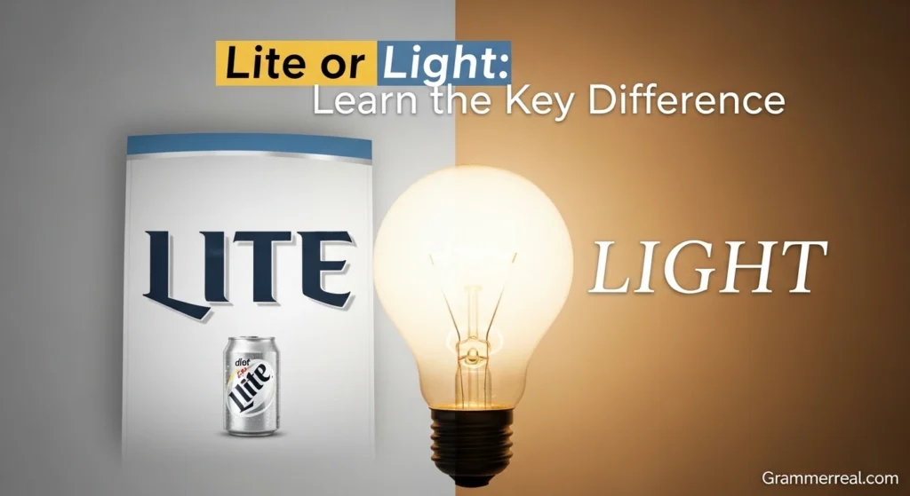Lite or Light: Learn the Key Difference