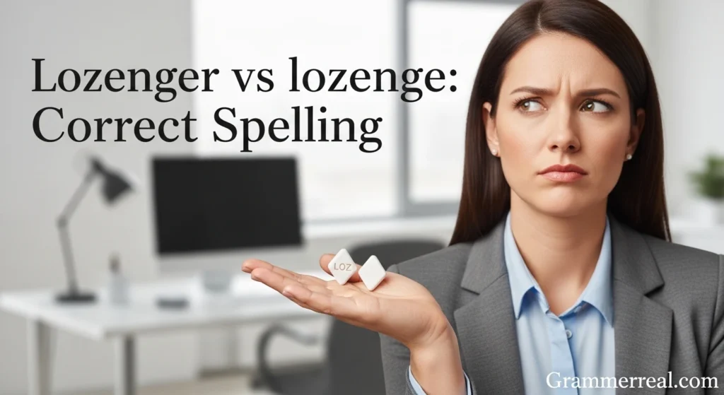Lozenger vs lozenge: Correct Spelling