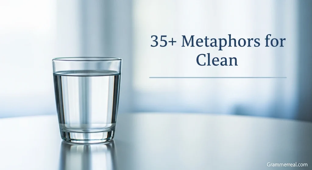 Metaphors for clean