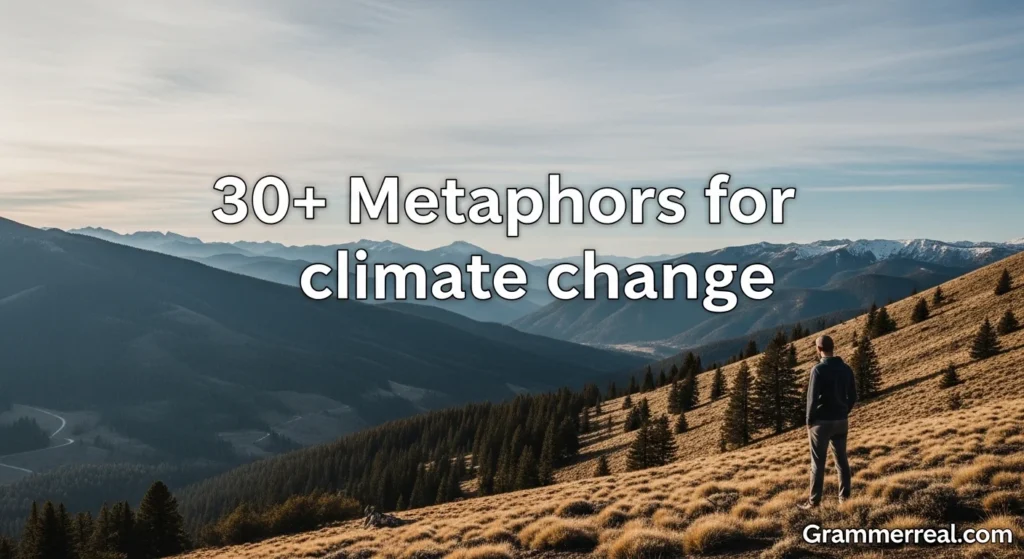 Metaphors for climate change