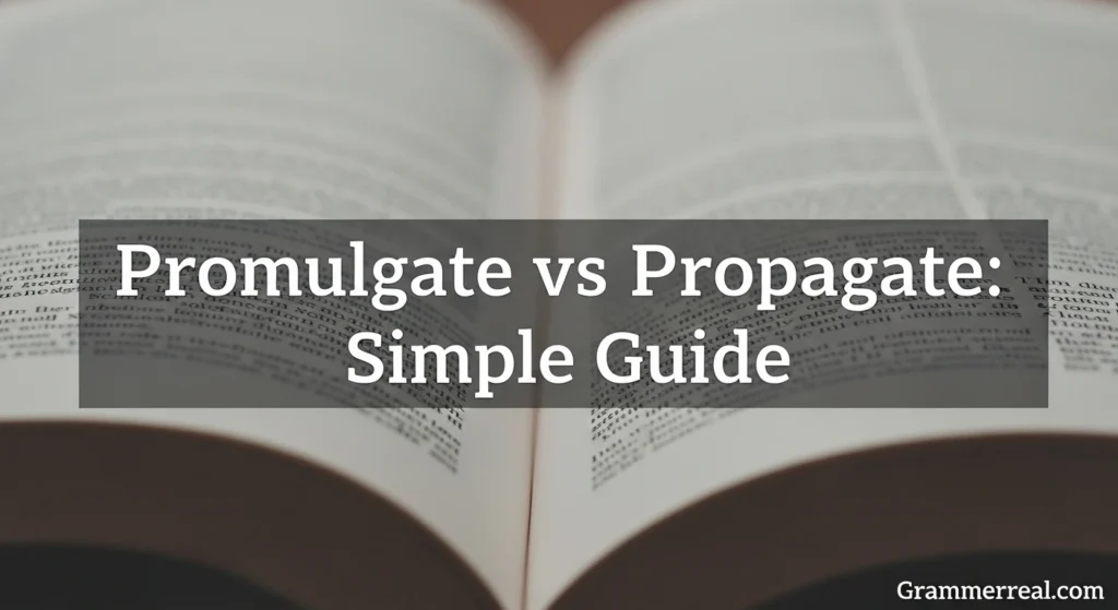 Promulgate vs Propagate: Simple Guide
