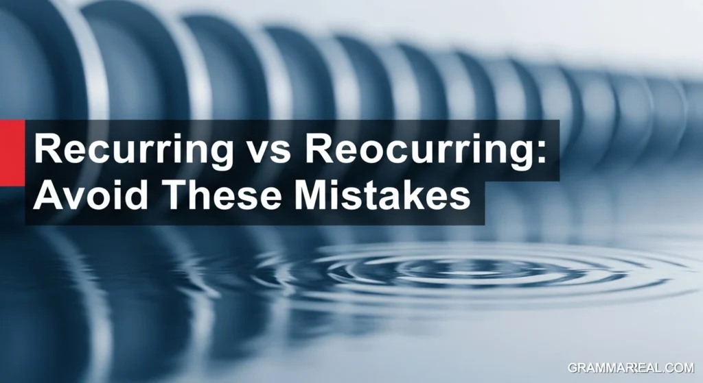 Recurring vs Reoccurring: Avoid These Mistakes