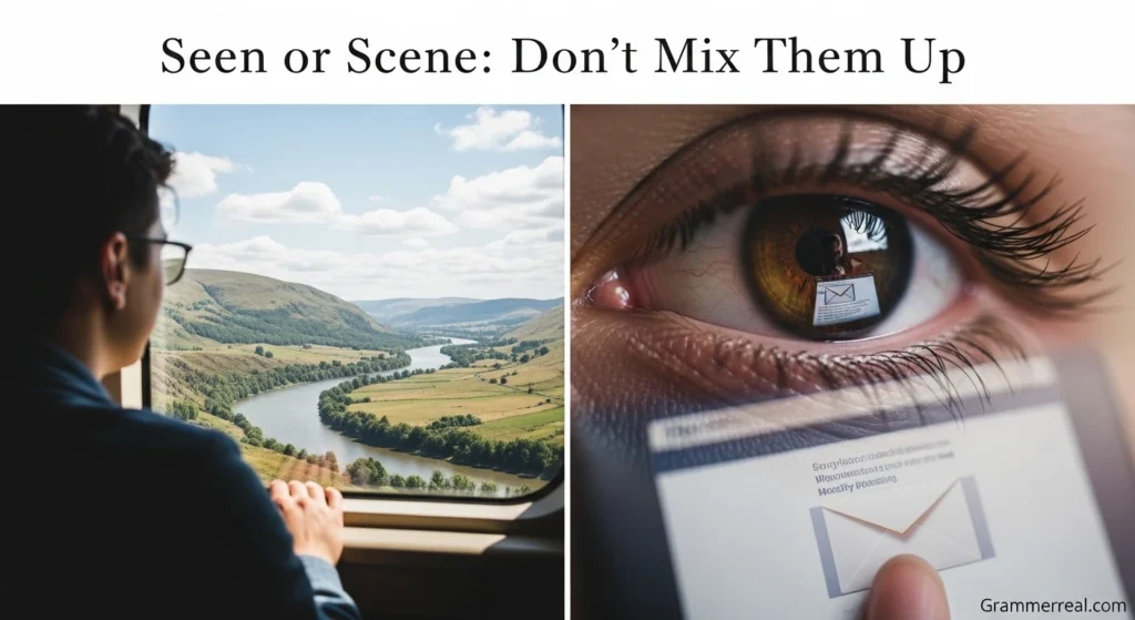 Seen or Scene: Don’t Mix Them Up