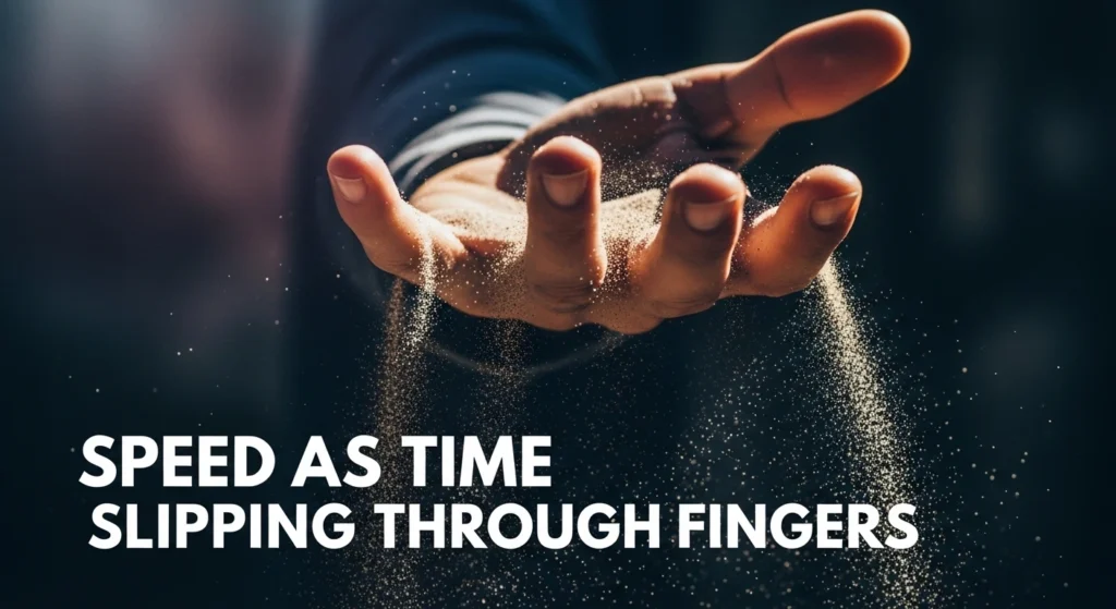 Speed as Time Slipping Through Fingers