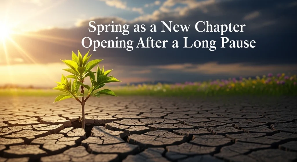 Spring as a New Chapter Opening After a Long Pause