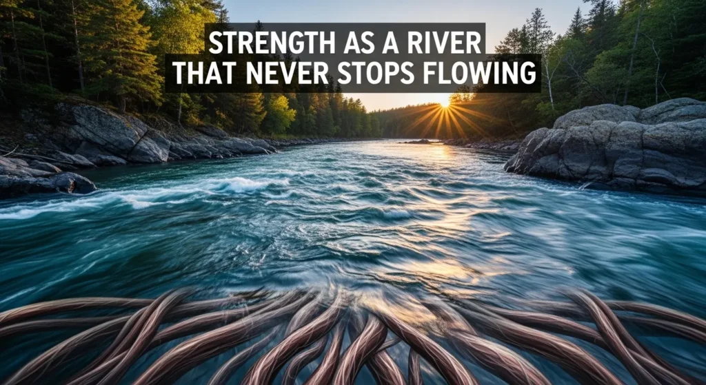 Strength as a River That Never Stops Flowing
