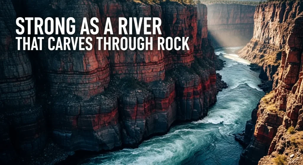 Strong as a River That Carves Through Rock