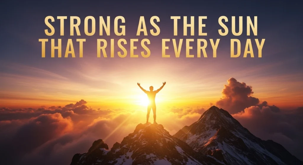 Strong as the Sun That Rises Every Day