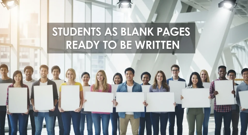 Students as Blank Pages Ready to Be Written