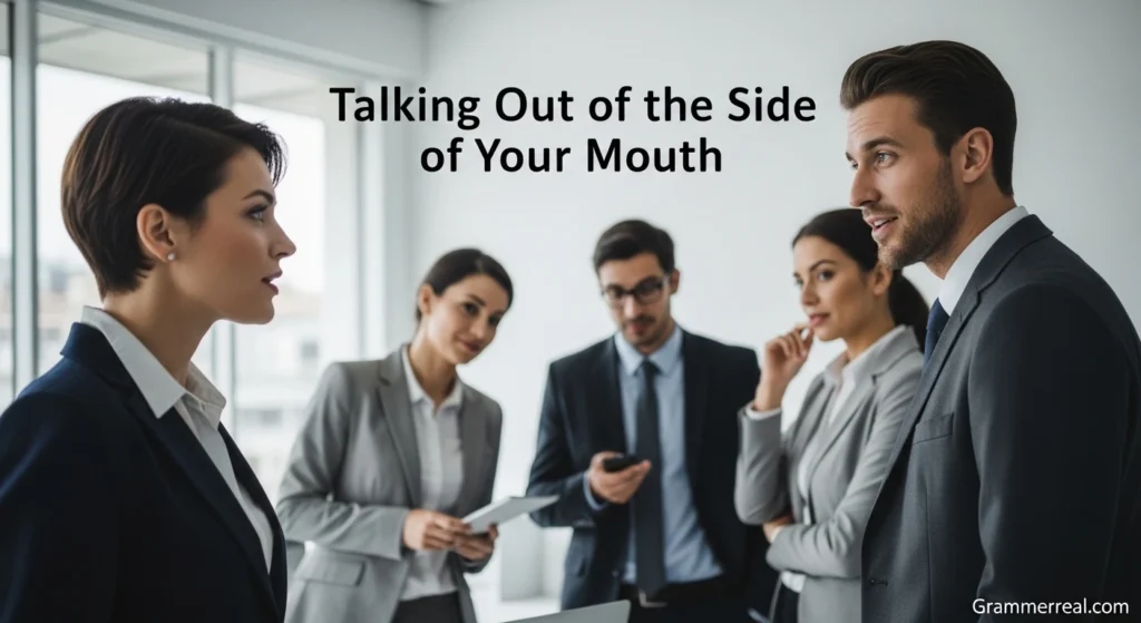 Talking Out of the Side of Your Mouth