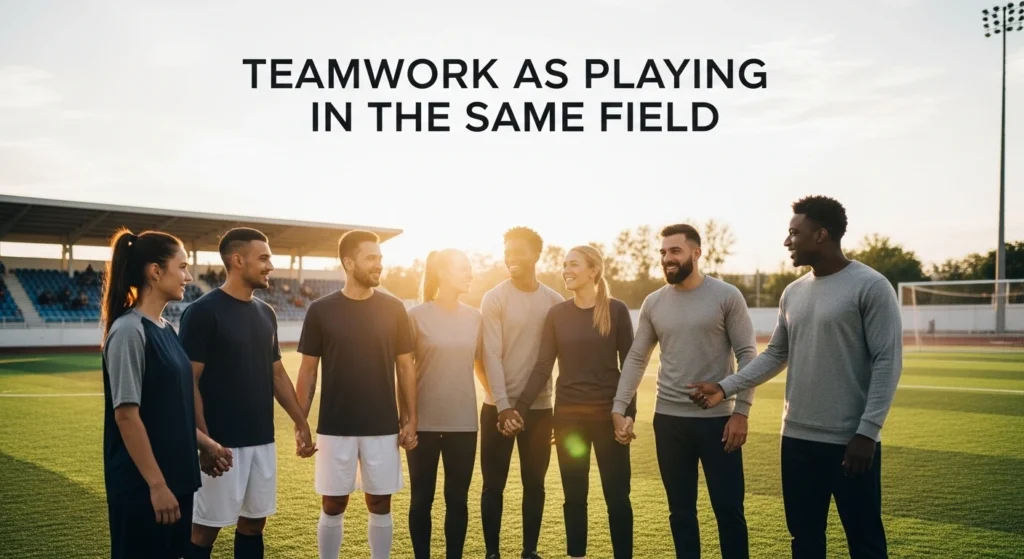 Teamwork as Playing in the Same Field