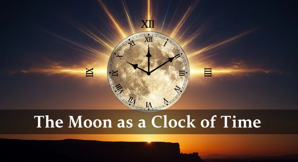 The Moon as a Clock of Time