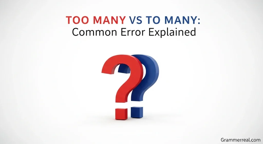 Too Many vs To Many: Common Error Explained