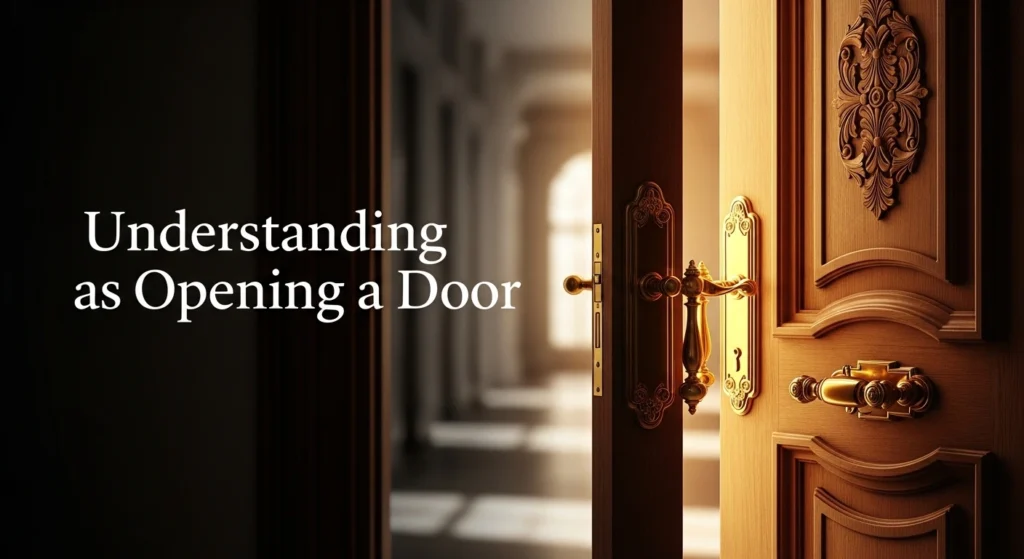 Understanding as Opening a Door