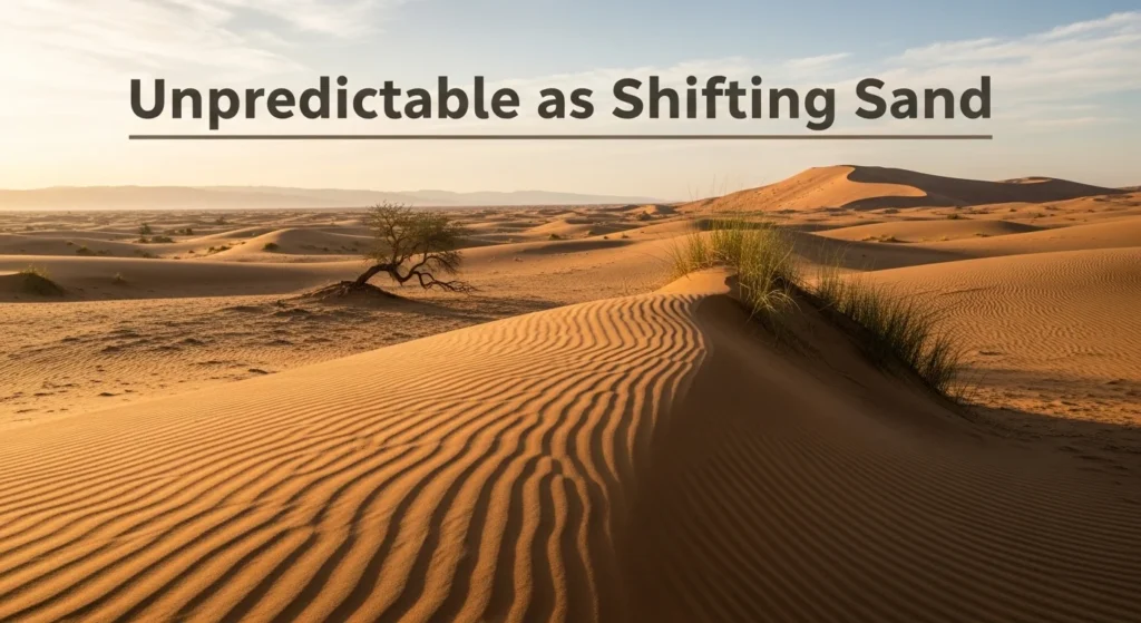 Unpredictable as Shifting Sand