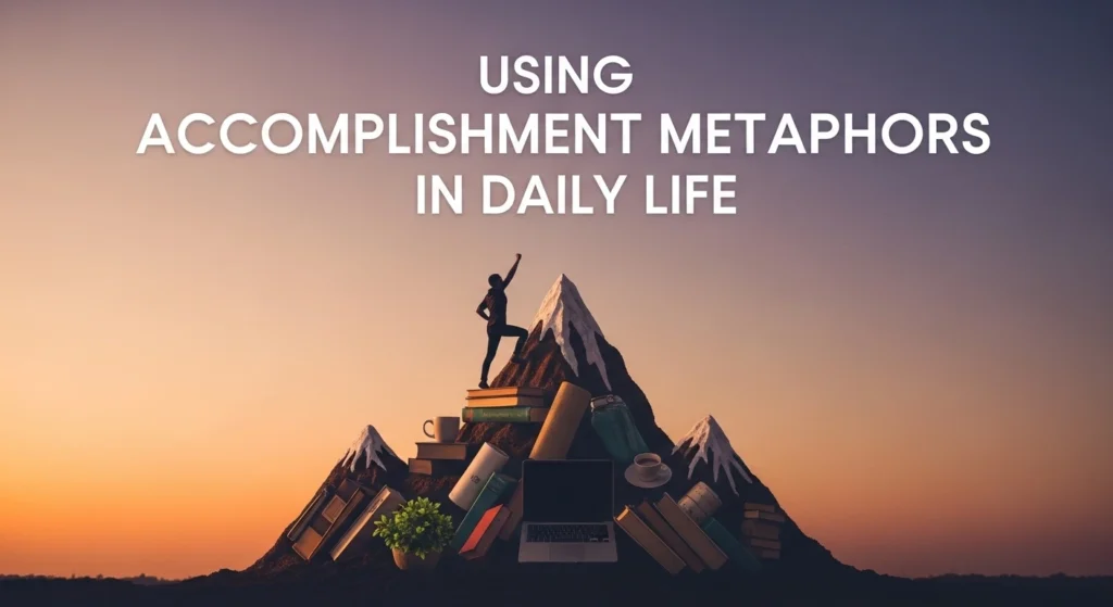 Using Accomplishment Metaphors in Daily Life