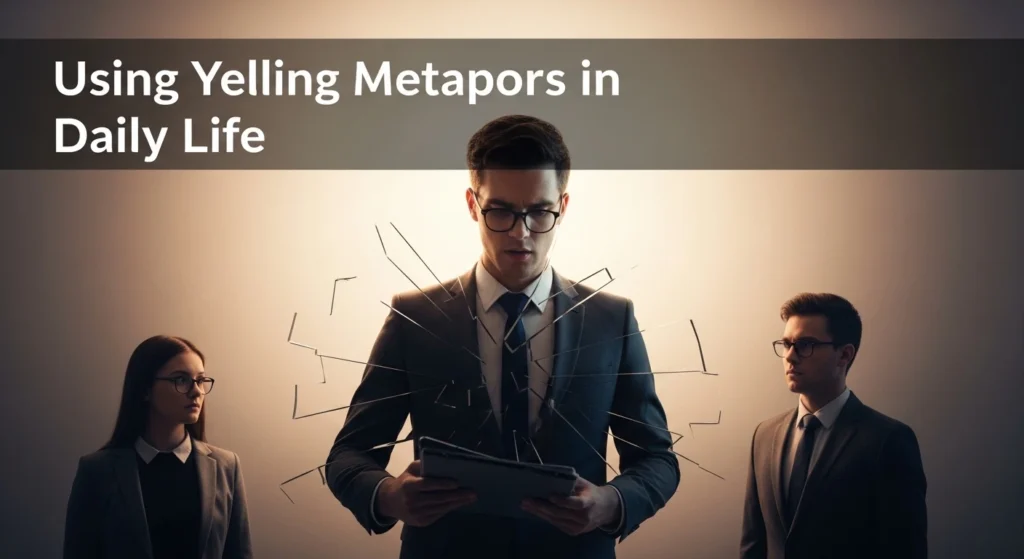 Using Yelling Metaphors in Daily Life