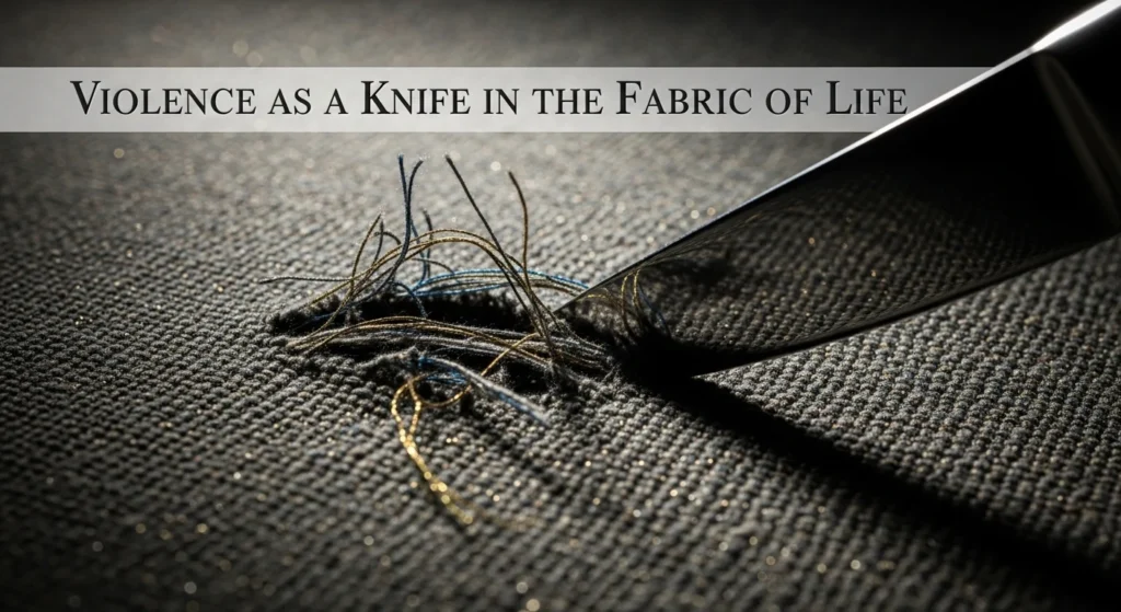 Violence as a Knife in the Fabric of Life