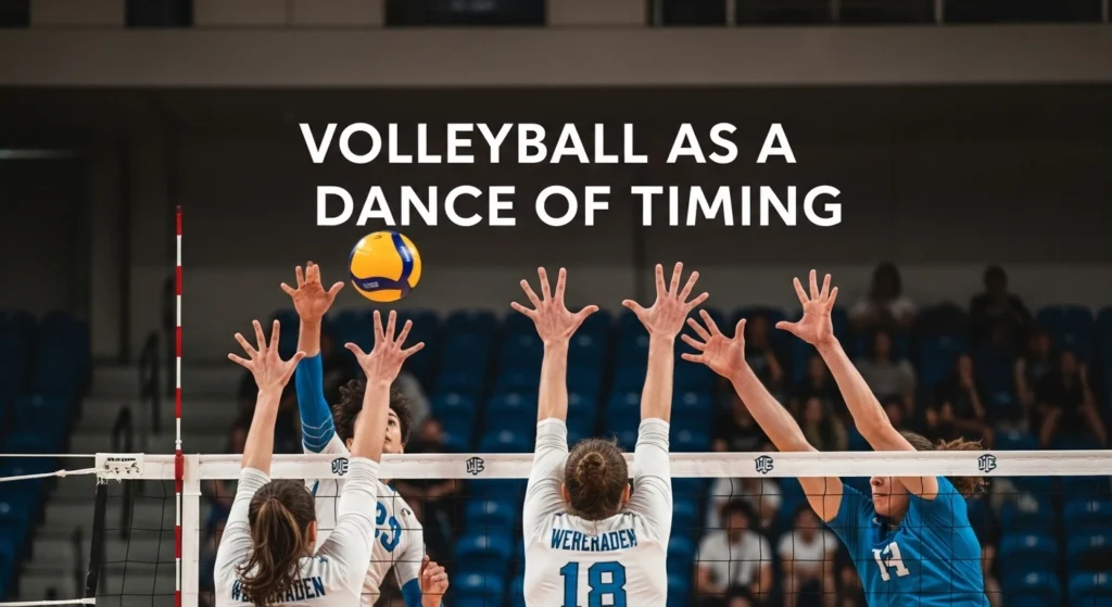 Volleyball as a Dance of Timing