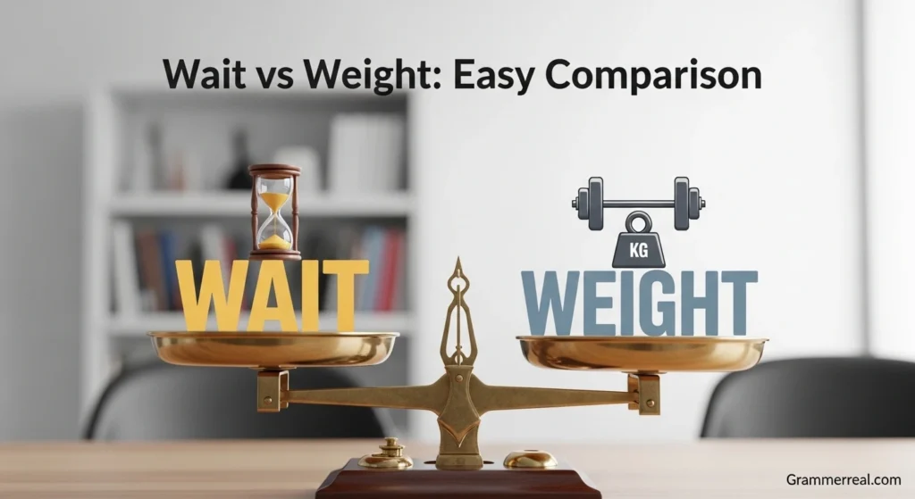 Wait vs Weight: Easy Comparison