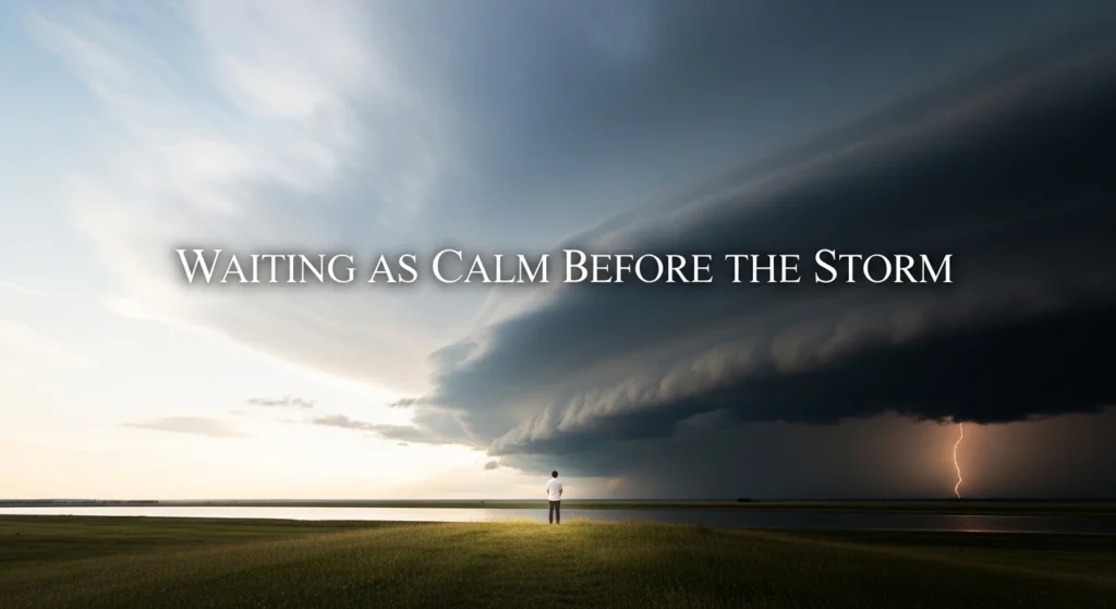 Waiting as Calm Before the Storm