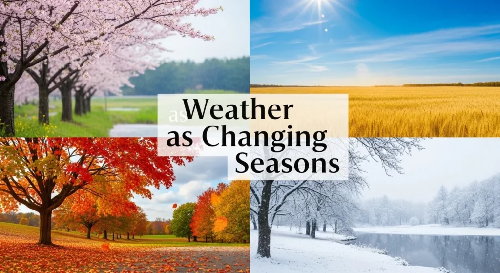 Weather as Changing Seasons