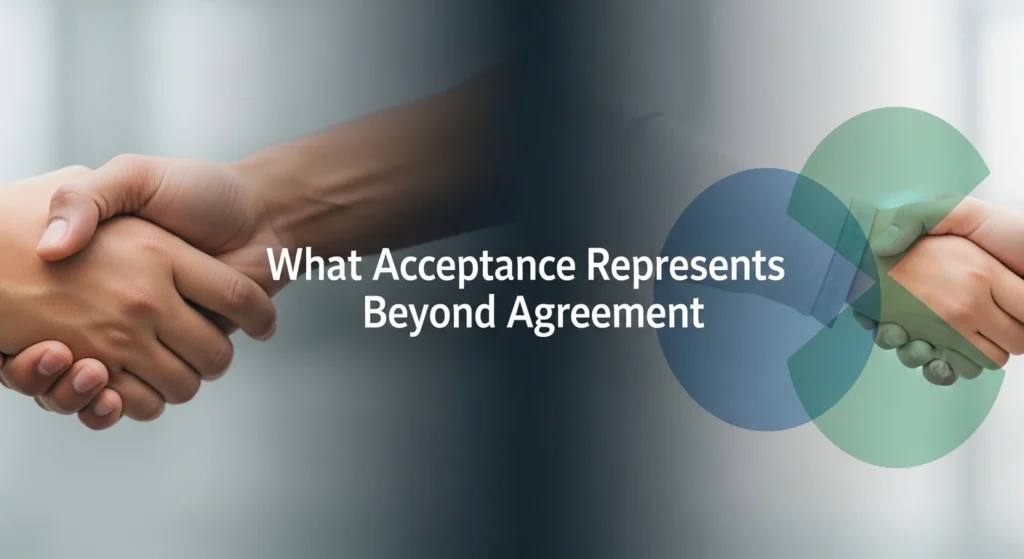 What Acceptance Represents Beyond Agreement