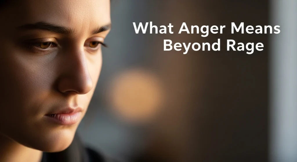 What Anger Means Beyond Rage